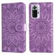 thumbnail image 4 of Funda tipo cartera FOXDOCK para Xiaomi Note 10 Pro 4G , diseño girasol en relieve, cuero PU, cierre magnético, soporte y tarjetero, 4 of 5