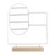 thumbnail image 3 of Organizador De Joyas Soporte Escaparate Colgador De Collares Para Collares Anillos Colgante Blanco, 3 of 3