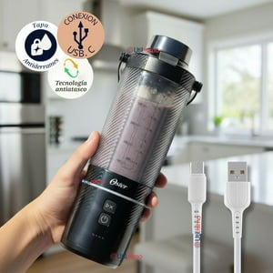 Oster Licuadora Portátil, Gomax, 590 Ml De Capacidad, Para Smoothies, Negro, Blstgfp-B20-000