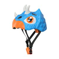 Magideal - Casco De Bicicleta Para Niños Y Niñas, Casco De Ciclismo 3D Para Niños, Casco De Bicicleta Para Escalada En Roca, Patinaje Sobre Ruedas, Equitación Al Triceratops Azul