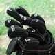 thumbnail image 3 of Golf 11pcs/Set Tapa de cabeza de hierro de neopreno Set Bandera Protector del club de golf negro Protector del club de golf, 3 of 3