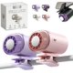 thumbnail image 1 of Ventilador clip coche pantalla LED 16°C semi enfriamiento USB recargable 360° 199 velocidades, 1 of 8