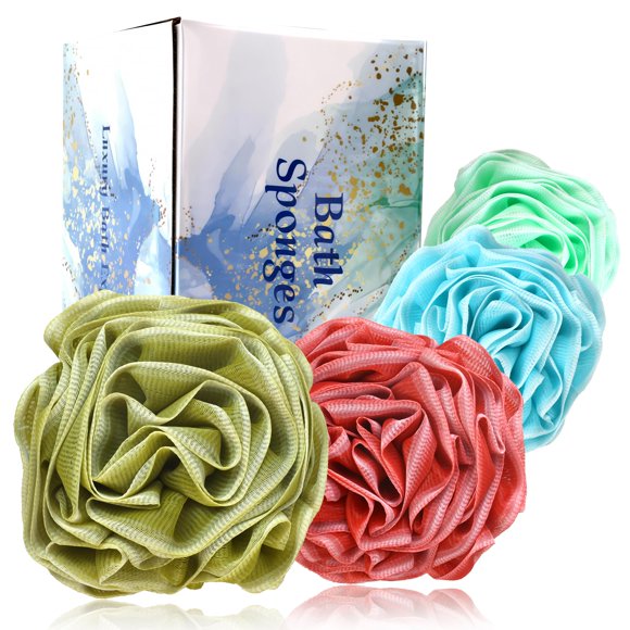 Esponja de Lufa Manditae 70 g Pack de 4 – Exfoliante para Baño