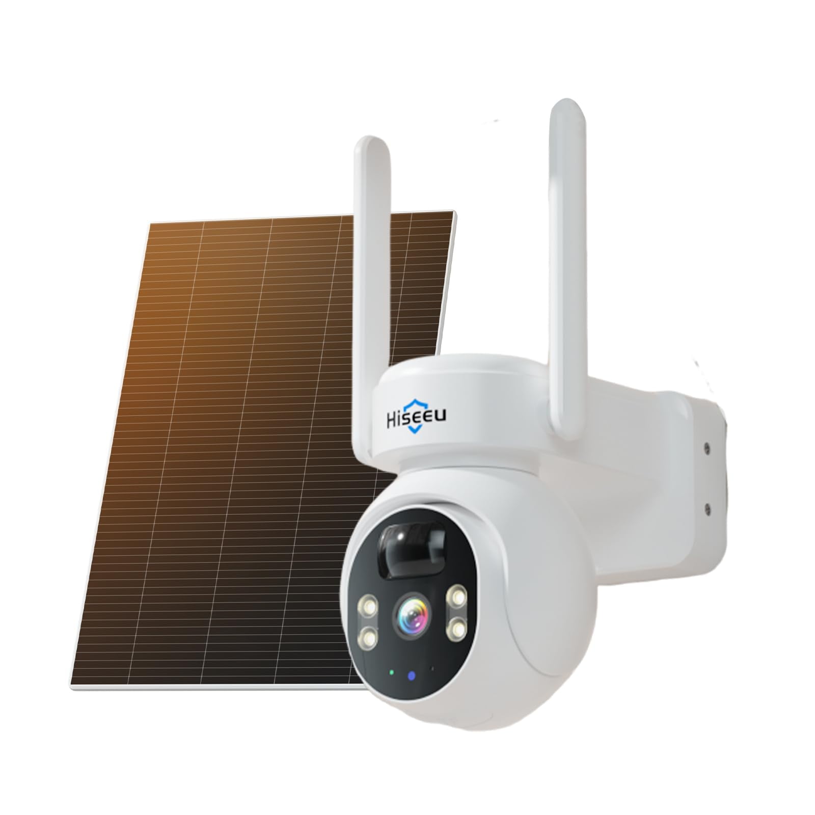 Cámara De Seguridad Hiseeu Solar Outdoor 4mp Inalámbrica Ptz 360°