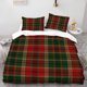 thumbnail image 1 of 3pcss Plaid Pattern Printed Duvet Cover Set Theme Bedding 3pcss Set Duvet Cover Pillowcase Set Soft, 1 of 5