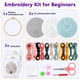 thumbnail image 2 of Kit de bordado para principiantes adultos: Kit de 3 bordados, incluye patrones estampados, 2 of 3