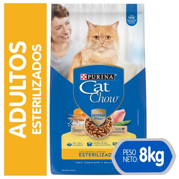 Alimento Seco Gato Adulto Esterilizado Sabor Pescado Bolsa, 8 Kg