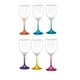 thumbnail image 3 of Display 6 Copas Vino Versalles Pie Color 300cc Multicolor, 3 of 3