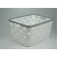 thumbnail image 3 of Canasto Organizador Plastico Multiusos Rattan 21 Litros - Blanco, 3 of 4
