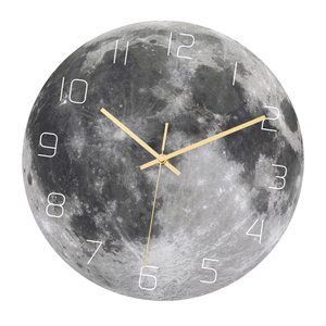Magideal - Reloj De Pared Luminoso De 30Cm, Reloj Decorativo Circular De Barrido Silencioso, Relojes Colgantes De Pared Para Cafetería, Tienda, Sala De Estar,