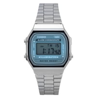Reloj Casio Vintage Digital Stainless Steel Bracelet Quartz A168Wa-3A Men'S Watch