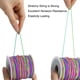 thumbnail image 5 of Hilo elástico LUSTEMBER de 1 mm x 100 m con forma de arcoíris para pulseras, 5 of 7