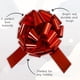 thumbnail image 4 of Lazo de regalo InstaBows 46 cm rojo metálico – paquete de 24, 4 of 7