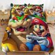 thumbnail image 1 of Super Mario 3-Piece Comforter Set for Bedroom Super Mario Bedding Set for Kids Adults Soft Microfiber Duvet Cover Set with Zipper Closure, 1 of 5