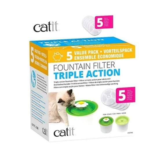 Filtro Bebedero de agua Flower 5 unidades Gato Catit