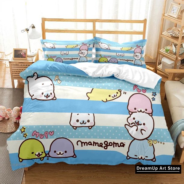 Cute Bubu DuduBear Panda kawaii Bedding Set Boys Girls Duvet Cover Pillowcase Bed Adult Bedroom