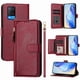 thumbnail image 1 of Funda tipo libro para OPPO A55 5G con bolsillo con cremallera, cierre magnético, 7 ranuras para tarjetas y correa para la muñeca., 1 of 6