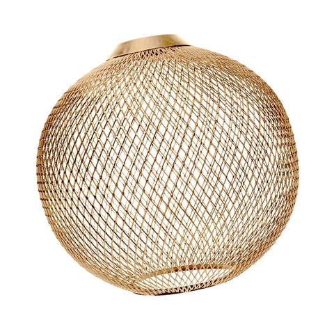 Ioensy - Cubierta De Pantalla De Lámpara Colgante De Metal Para Restaurante Cocina Isla Dormitorio Aureate