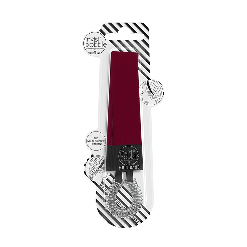 Invisibobble - Cintillo 2 En 1 Con Espiral Rojo Y Transparente