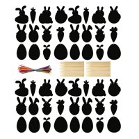 Bothyi - 48X Pascua Scratch Art Paper Dibujo Juguetes Diy Huevo De Pascua Arco Iris Colorido