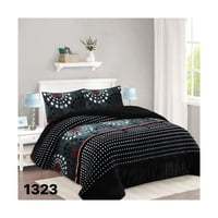 Genérico - Cobertor Chiporro 1 1/2 Plazas - Negro Puntos 1323