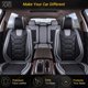 thumbnail image 2 of Fundas de Asiento OASIS AUTO Impermeables - Juego Completo en Diseño Deportivo Negro y Gris con Patrón de Panal, 2 of 9