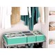 thumbnail image 5 of Organizador de ropa interior para armario, separador de cajones, 4 unidades, artículos sencillos para el hogar, color turquesa, 5 of 9