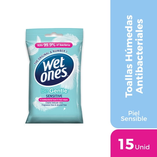 Toallas Antibacteriales 15 Un Wet Ones Be Gentle