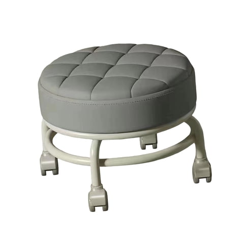 Bothyi - Taburete De Pedicura Pequeño, Resistente Y Fácil De Mover, Con Asiento Bajo Y Ruedas, Para Salones De Oficina