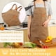 thumbnail image 3 of Delantal de chef Tosewever de lona con parte trasera cruzada y correas ajustables, 3 of 7