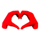 thumbnail image 1 of Figura Símbolo de manos de corazón, 1 of 2