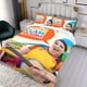 thumbnail image 3 of Clase de Caitie Conjunto de sábanas temático, trío de piezas, cómodo y amigable con la piel, diseño único, regalo de decoración para el hogar para familiares, amigos y fans,135cm *200cm, 3 of 6