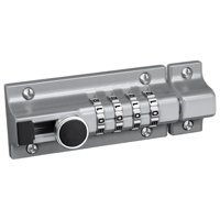 Magideal - Pernos Combinados, Pernos Cilíndricos Combinados De Aleación De Zinc, Pestillos Deslizantes Con Configuración De Contraseña, Para Almacenes, Garajes, Plata