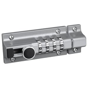 Magideal - Pernos Combinados, Pernos Cilíndricos Combinados De Aleación De Zinc, Pestillos Deslizantes Con Configuración De Contraseña, Para Almacenes, Garajes, Plata