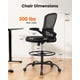 thumbnail image 2 of Silla de dibujo ErGear de altura ajustable con soporte lumbar, 2 of 7