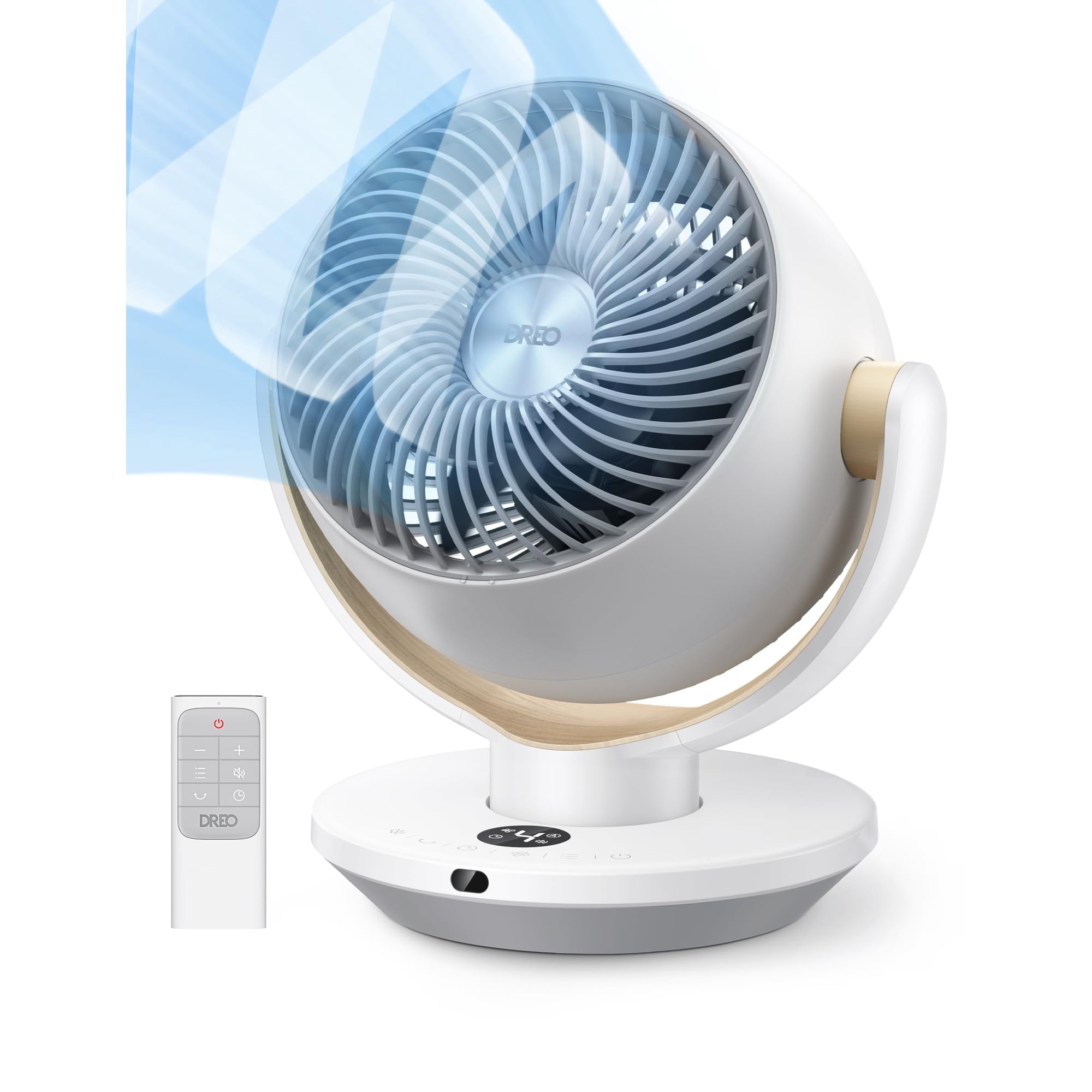 Ventilador De Mesa Dreo Para Recámara, Circulador De Aire Con Mando A Distancia, 28 Db, 11 Pulgadas
