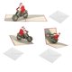 thumbnail image 3 of 3 Pack Christmas Tarjetas De Felicitación Con Sobre Motocicleta Colorida, 3 of 5