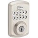 thumbnail image 1 of Lock Kwikset 9250TRS-15S Powerbolt 2, electrónico, níquel satinado, 1 of 9