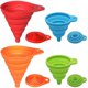 thumbnail image 1 of Juego de embudos KongNai Kitchen, plegable de silicona, 4 piezas, 1 of 7