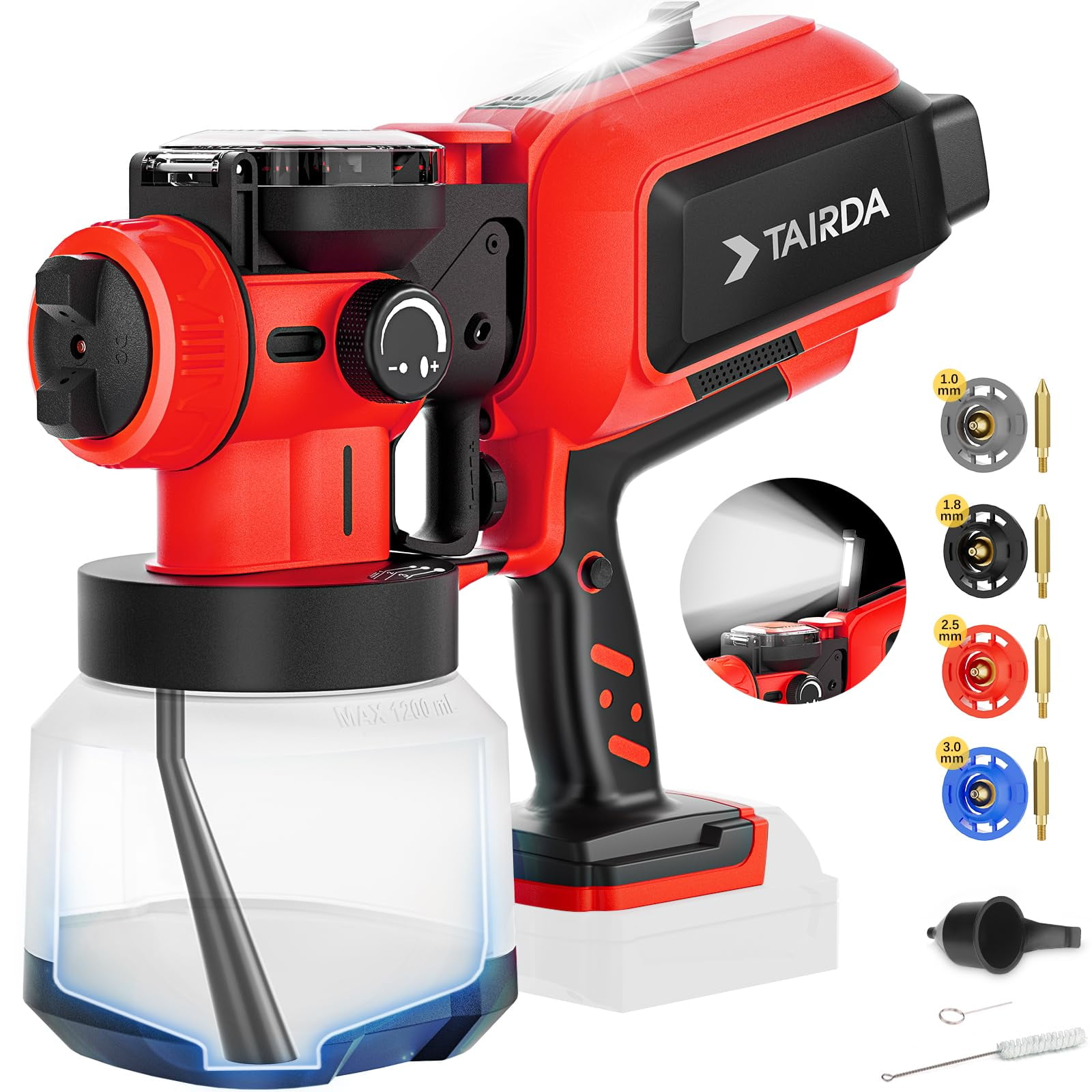 Pulverizador De Pintura Tairda Hvlp Automático 18 V