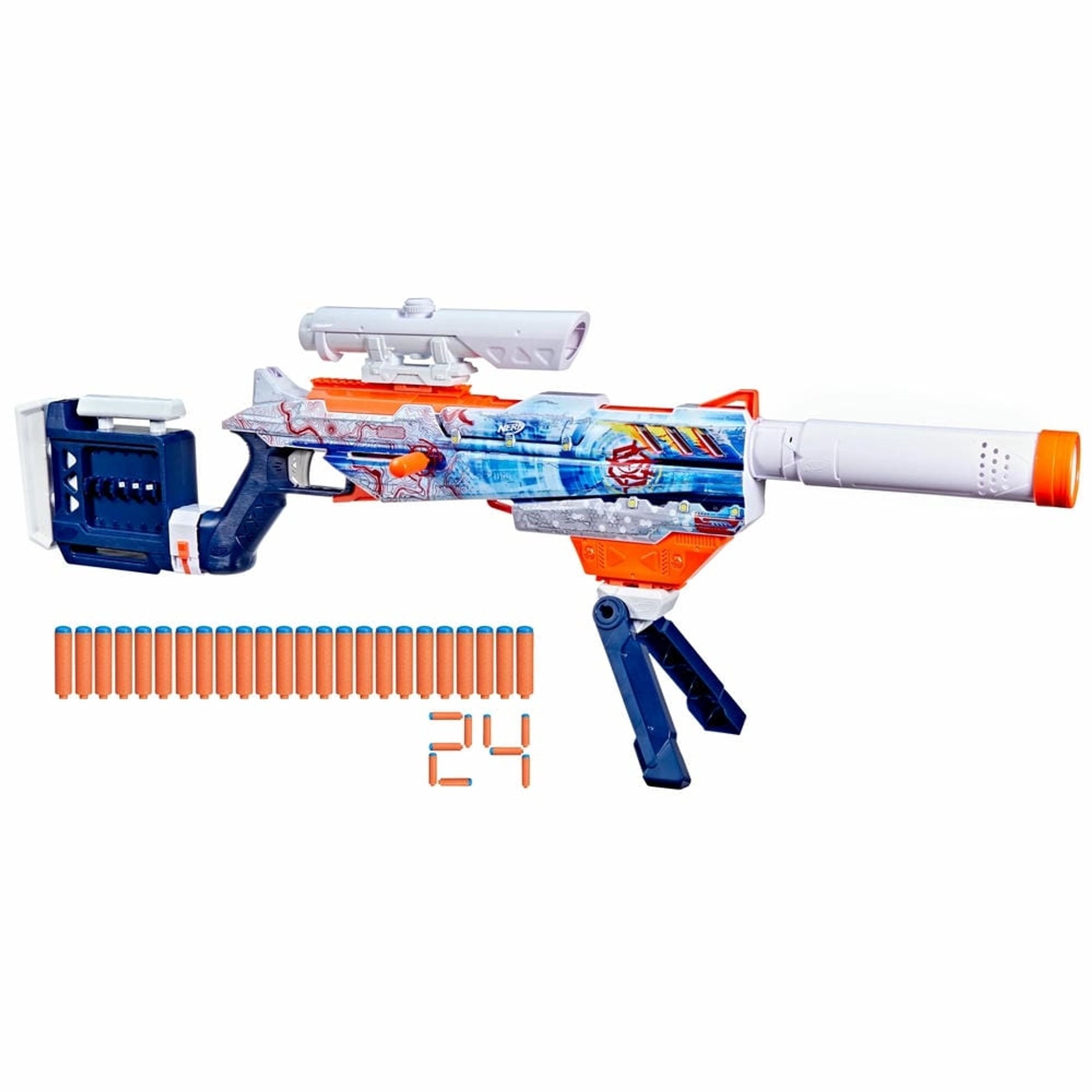 Lanzador Nerf Loadout Arctic Zerostriker 24 Dardos
