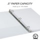 thumbnail image 3 of View Binder Samsill, de base vegetal, 1,3 cm, duradero, paquete de 6 unidades, color blanco, 3 of 6
