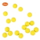thumbnail image 3 of Paquete de 100 balas rellenas redondas blandas de EVA universales para pistola de juguete Rival (amarillas), 3 of 8