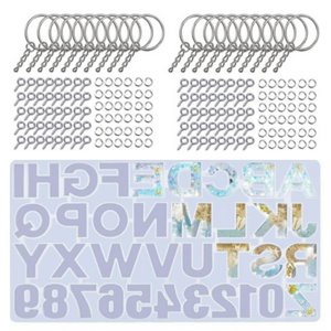 Bothyi - Alfabeto Llavero Resina Fundición Diy Reutilizable Portátil Joyería Colgante Fabricación 173