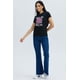 thumbnail image 4 of Polera Mujer Básica Print Negro / Fucsia, 4 of 4