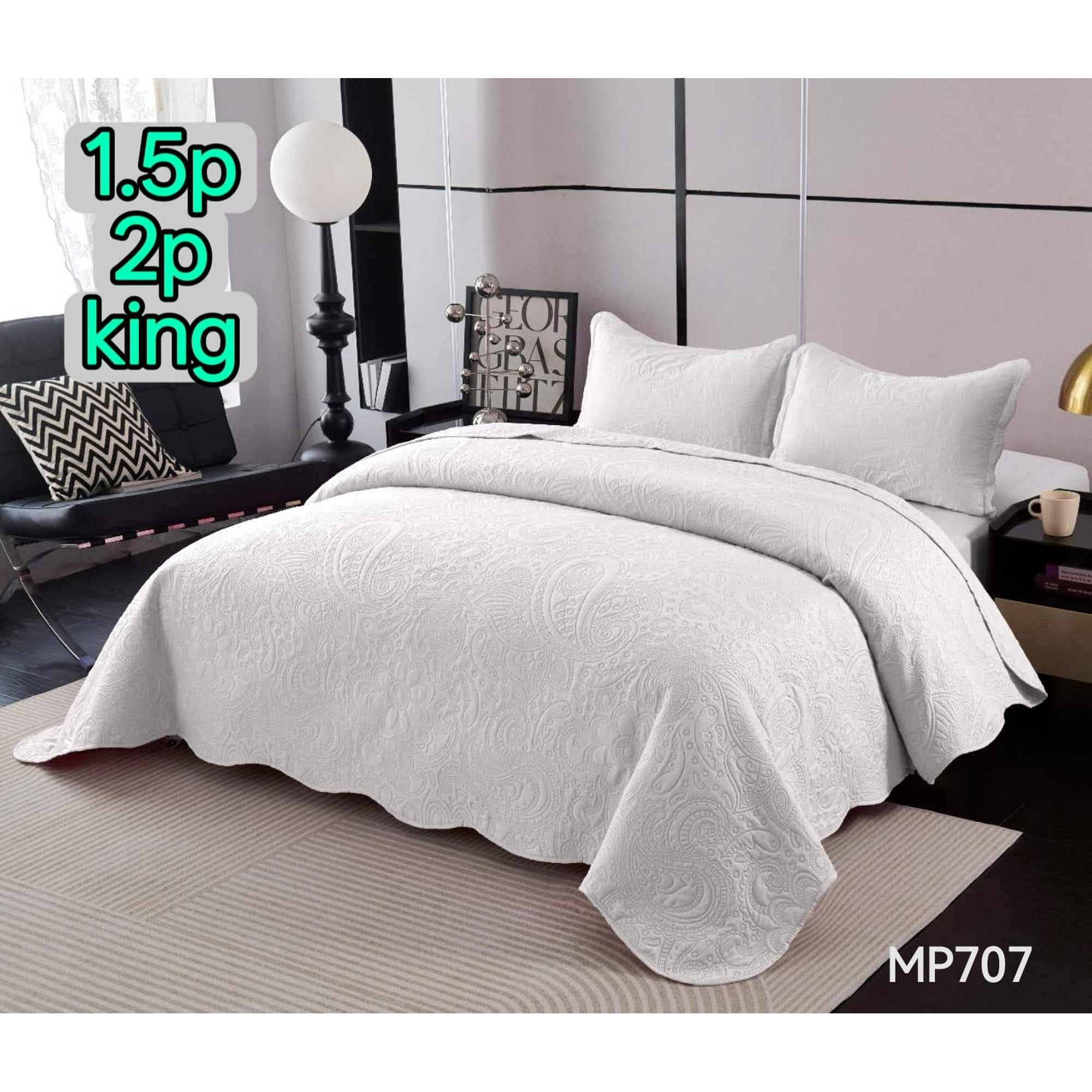 Bella Sophia - Cubrecama 2 Plazas Blanco Uter