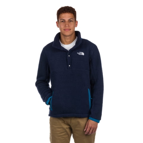 Fleece The North Face Parkview 1/2 Snap Para Hombre, Azul Y Azul, Talla M