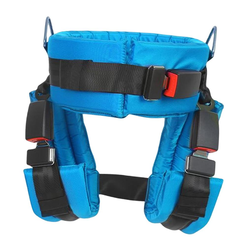Ioensy - Arnés De Trampolín Elástico De Nailon Cinturón De Seguridad Protegido Para Niños Azul L