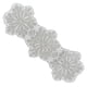 thumbnail image 1 of Caminero de mesa CLEENTABLE 91 × 33 cm Blanco y plateado con cuentas, 1 of 8