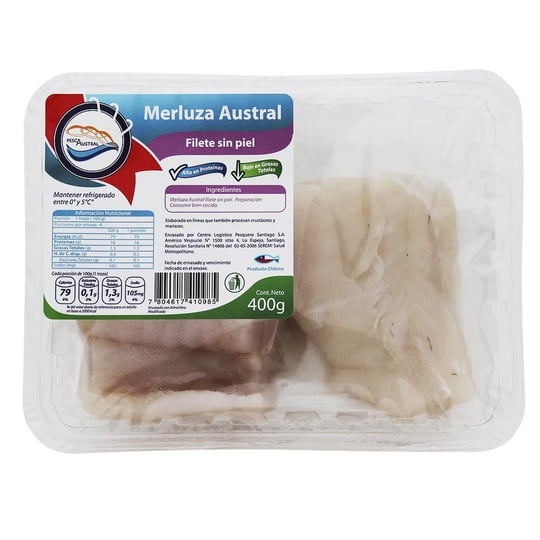 Merluza Austral Fresca 400 g Pesca Austral